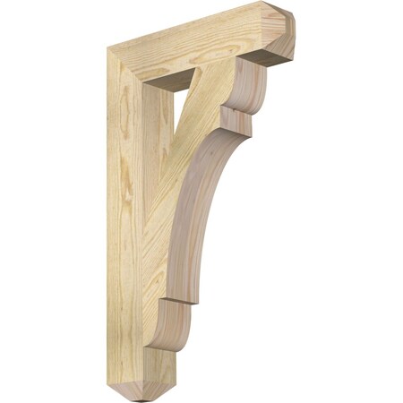 Ekena Millwork Olympic Craftsman Rough Sawn Bracket, Douglas Fir, 4"W x 18"D x 30"H BKT04X18X30OLY04RDF